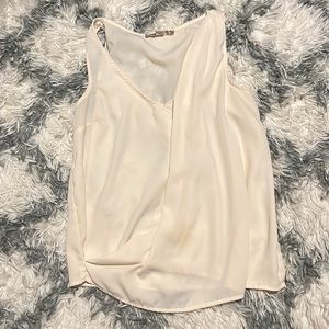 Cream Flowey Tank